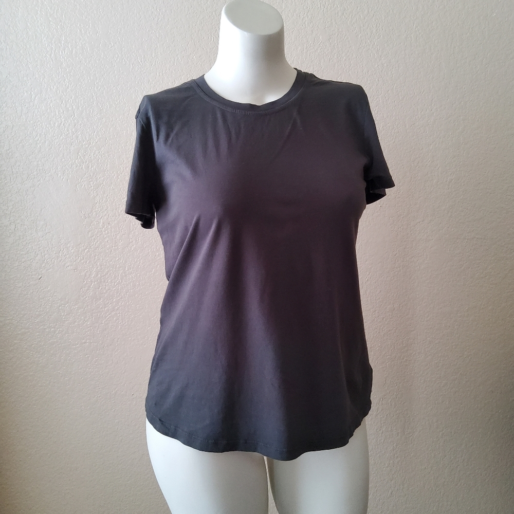 James Perse Crew Neck Tee Top Size L Grey New - Picture 1 of 9